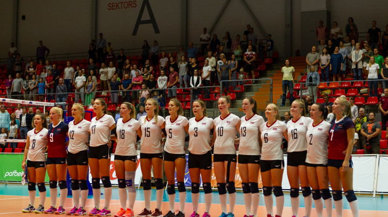 Latvijas sieviešu volejbola izlase 
Foto: Vadims Morozovs, Latvijas Volejbola fed.
