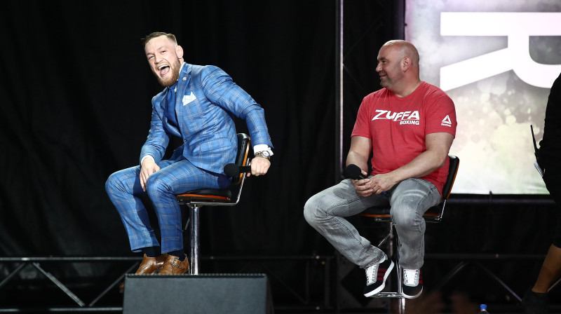 Konors Makgregors un Deina Vaits
Foto: USA Today Network/Sipa USA/Scanpix