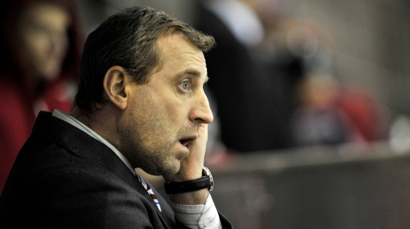 HK ''Rīga'' galvenais treneris Aigars Cipruss
Foto: Romāns Kokšarovs/F64