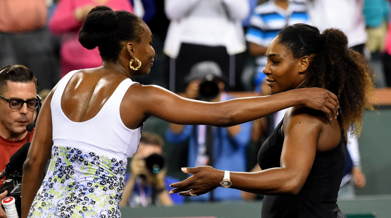 Māsas Viljamsas martā Indianvelsā
Foto: USA TODAY Sports/Scanpix