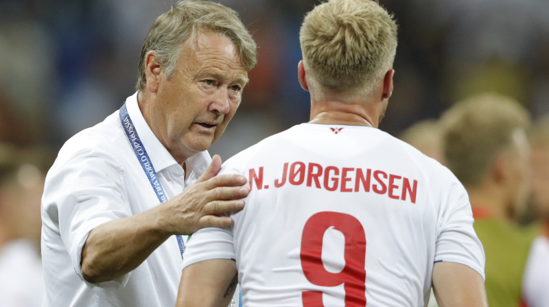 Oge Hāreide un Nikolajs Jergensens 
Foto: TASS / Scanpix