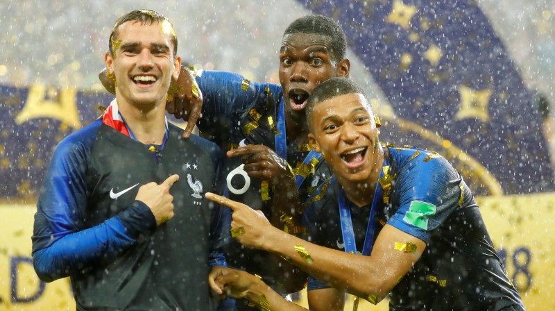 Par FIFA ranga jauno līderi kļuva Pasaules kausa ieguvēja Francija
Foto: Reuters/Scanpix