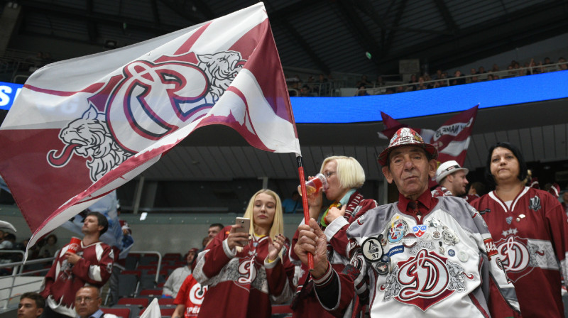 Rīgas "Dinamo" fani
Foto: Romāns Kokšarovs, F64