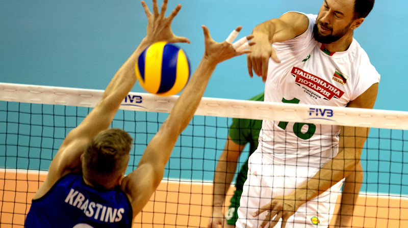 Elviss Krastiņš blokā 
Foto: EPA / Scanpix
