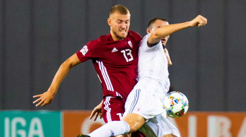 Vjačeslavs Isajevs savā debijā izlases rindās Tbilisi
Foto: Nora Krevņeva-Baibakova