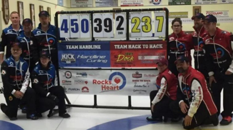 Pasaulē ilgākās kērlinga spēles dalībnieki