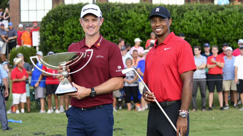 Džastins Rouzs un Taigers Vudss
Foto: AP/Scanpix