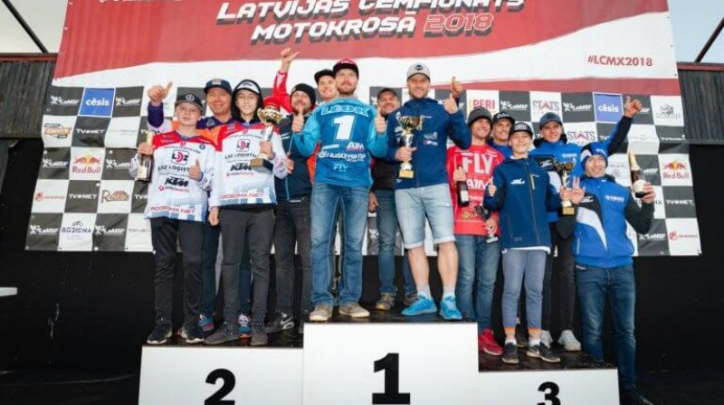 Latvijas čempionāta medaļnieki. Foto: Jānis Pastars
