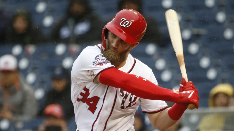 Vai Braisa Hārpera jaunā līguma vērtība sasniegs 400 miljonus dolāru? Foto: USA Today Sports/Scanpix