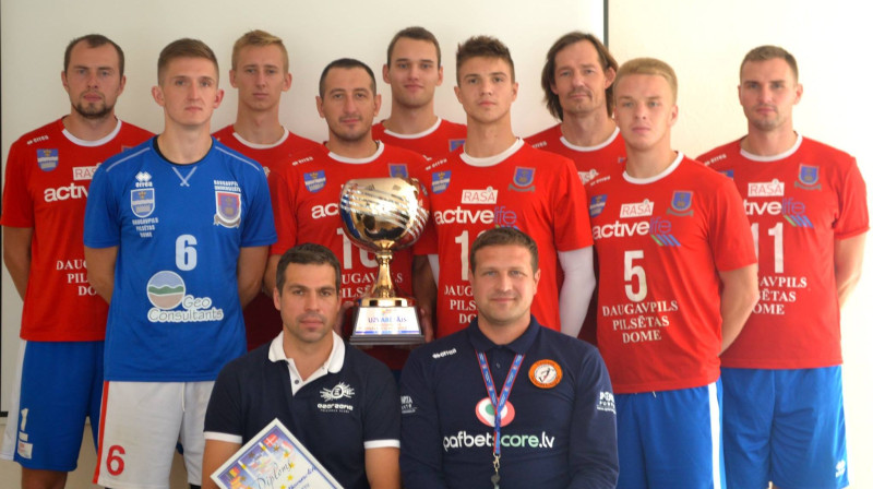 "Daugavpils Universitāte" pēc uzvaras pirmssezonas turnīrā Zigismunda Grigoļunoviča piemiņas kauss.