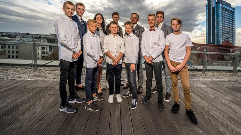 Latvijas junioru motokrosa izlase. Foto: Ģirts Kehris