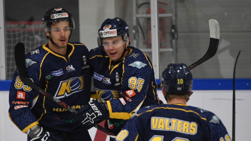 Lauris Rancevs, Juris Upītis un Renārs Valters. Foto: HK "Kurbads"