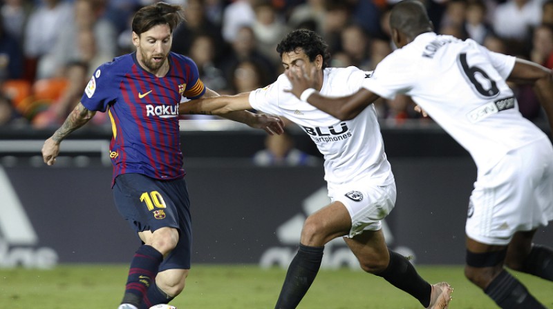 Lionels Mesi guva vienīgos savas komandas vārtus
Foto: AP/Scanpix