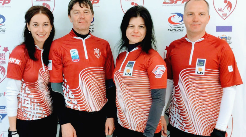 Latvijas jauktā kērlinga izlase, 2018