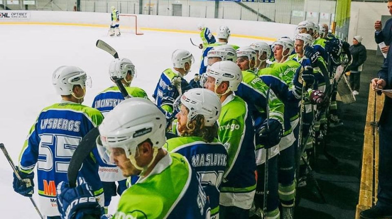 "Mogo" atzīmē vārtu guvumu. Foto: HK Mogo