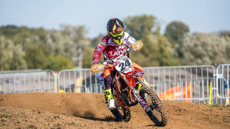 Kārlis Reišulis. Foto: MX Junior Team Latvia