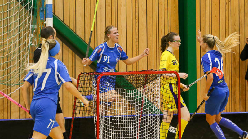 Līga Garklāva priecājas par uzvaras vārtiem
Foto: Rune Halvorsen, assisten.no