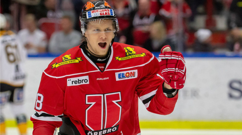 Rodrigo Ābols. Foto: Örebro Hockey