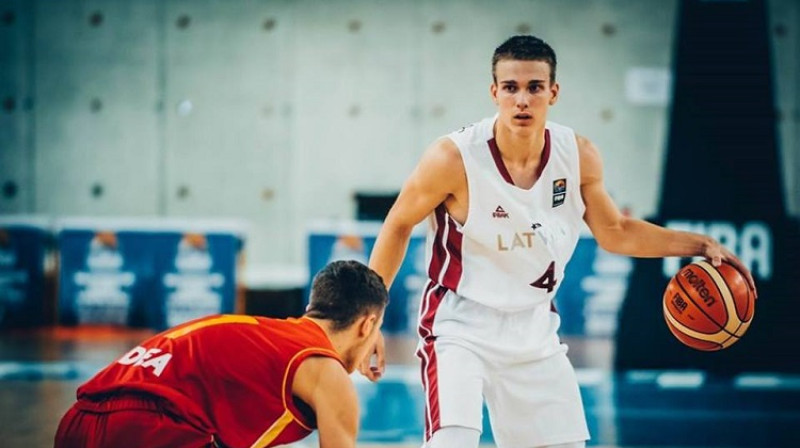 Dāvids Atelbauers. Foto: FIBA