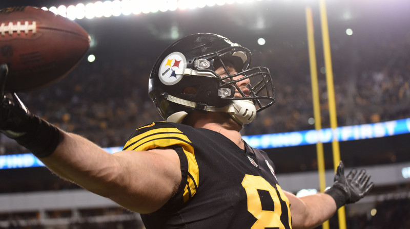 Džese Džeimss pēc kārtējā "Steelers" piezemējuma
Foto: USA TODAY/Scanpix