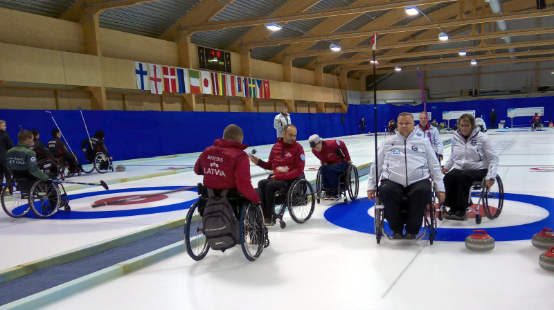 Spēle Latvija:Dānija
Pasaules ratiņkērlinga čempionāts B-divīzija