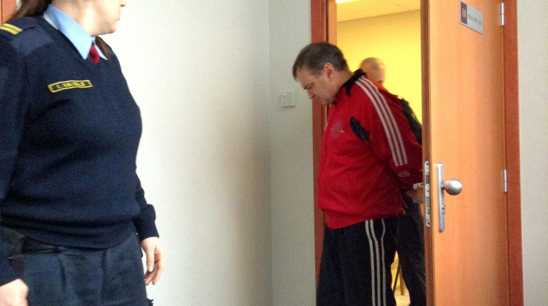 Oļegs Gavrilovs pēc tiesas sēdes. Foto: Delfi
