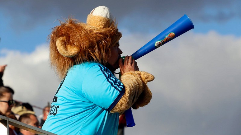 Slavenais Rēzeknes līdzjutējs. Foto: Aleksandrs Lebeds