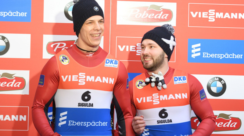 Kristens Putins (no kreisās) un Imants Marcinkēvičs. Foto: Romāns Kokšarovs/f64