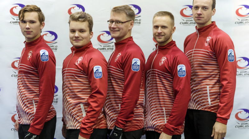 Latvijas vīriešu kērlinga izlase
Foto: WCF / Alina Pavlyuchik