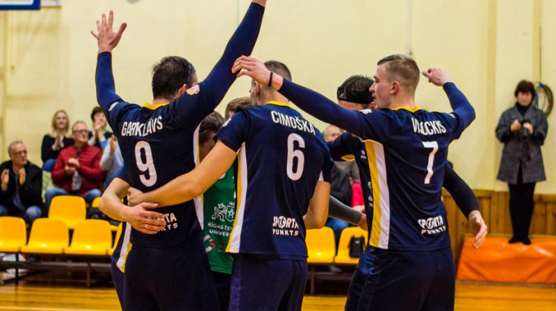 Kārtējā uzvara rīdziniekiem šajā sezonā
Foto: Facebook/RTUVolley
