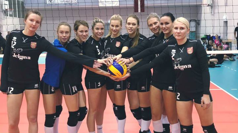 Jelgavnieces ceturtdaļfināla pirmajā spēlē
Foto: Facebook/VKJelgava