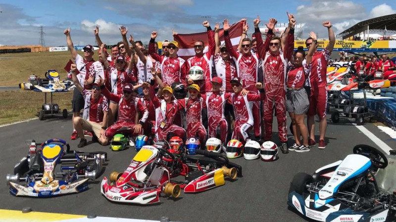 Latvijas kartinga izlase Brazīlijā. Foto: Gatis Vītols