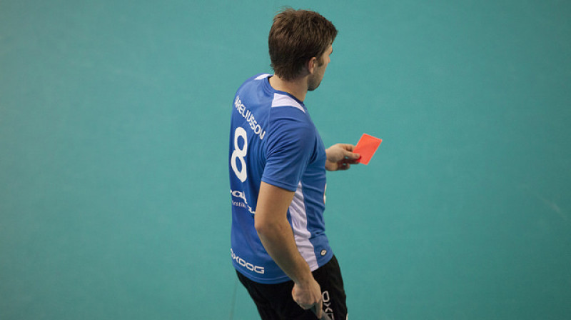 Atrasts nav zagts, domā Igaunijas izlases līderis Patriks Karelsons
Foto: IFF Floorball