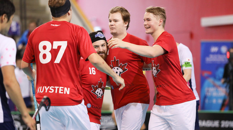 Kanādas izlase kvalifikācijas kārtā spēkosies ar Vācijas florbolistiem
Foto: IFF Floorball
