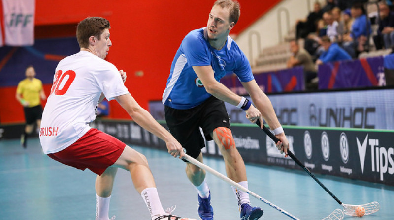 Igaunijas izlase čempionātu noslēgs ar spēli pret slovākiem
Foto: IFF Floorball