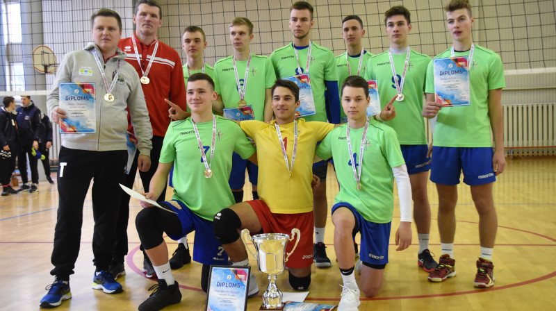 Uzvarētāji U-17 zēnu grupā
Foto: Latvijas Volejbola federācija