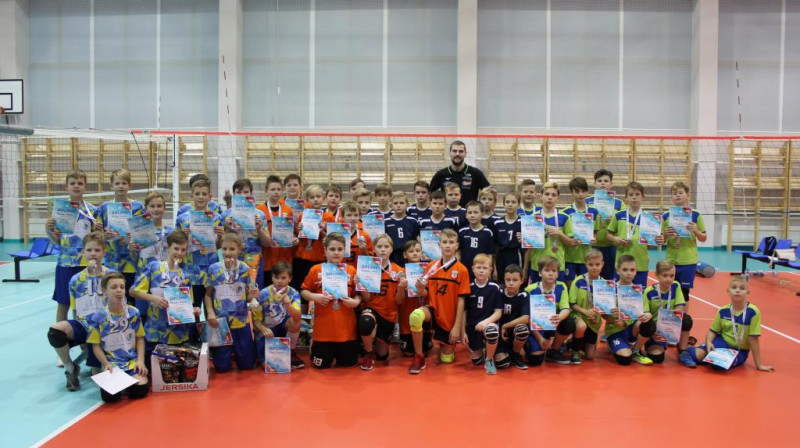 Godalgoto vietu ieguvēji U-12 grupā
Foto: Latvijas Volejbola federācija