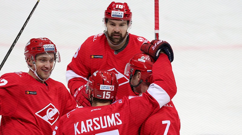 Mārtiņš Karsums un Kaspars Daugaviņš. Foto: spartak.ru