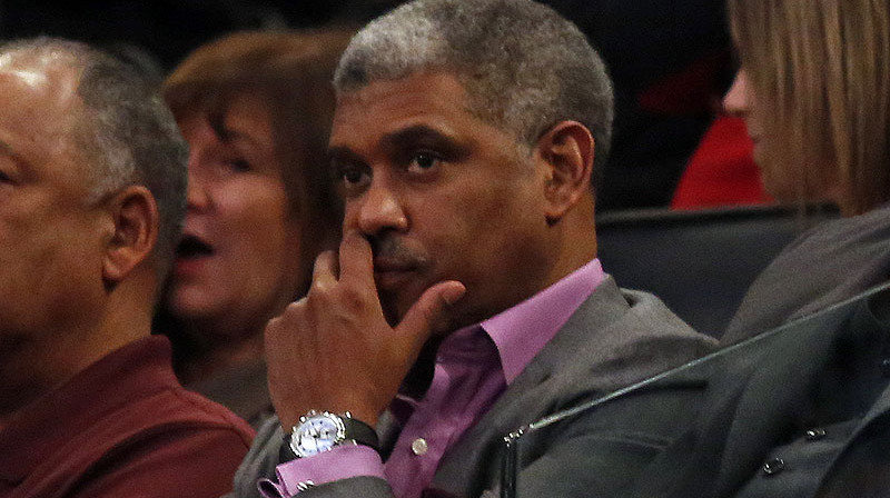Ņujorkas "Knicks" prezidents Stīvs Milzs. Foto: Reuters/Scanpix