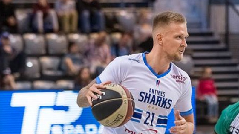 Aigars Šķēle: trešā uzvara Francijas līgā. Foto: Antibes Sharks