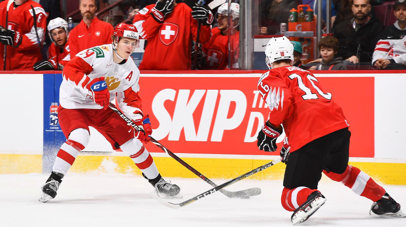 Krievijas izlases septīto vārtu autors Vitālijs Kravcovs
Foto: IIHF.com