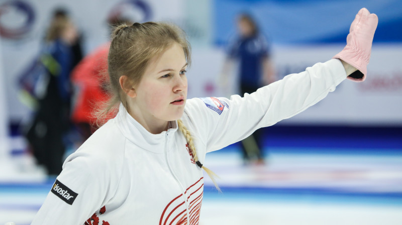 Evelīna Barone
Latvijas junioru meiteņu kērlinga izlases skips
Foto: WCF/ Alina Pavlyuchik