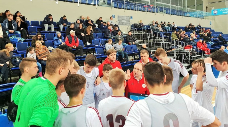 Latvijas U19 telpu futbola izlase
Foto: LFF