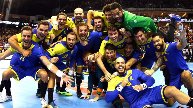 Brazīlijas vīriešu handbola izlase - pirmo reizi starp 12 labākajām komandām pasaules čempionātā.