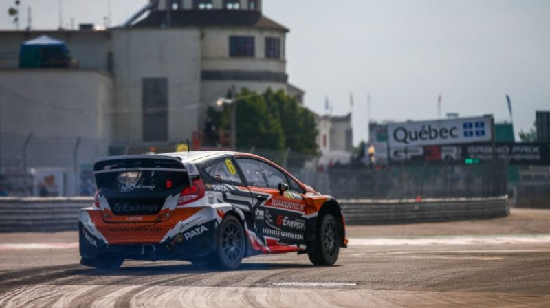 Jānis Baumanis STARD automašīnā. Foto: fiaworldrallycross.com