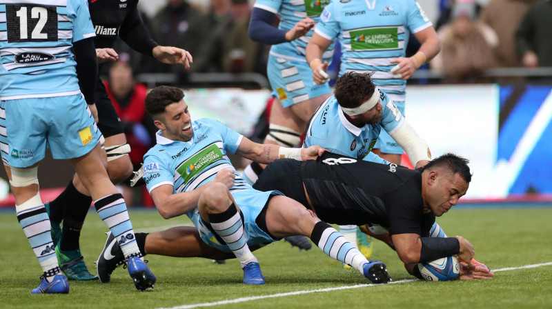 Bilijs Vunipola gūst piezemējumu
Foto: Reuters/Scanpix