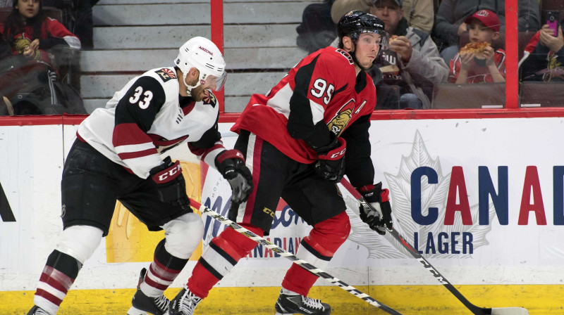 Alekss Goligoskis un Mets Dušeins. Foto: Reuters/Scanpix