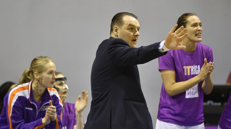 Mārtiņš Zībarts un "TTT Rīga": sestā uzvara Eirolīgā. Foto: Romāns Kokšarovs, f64