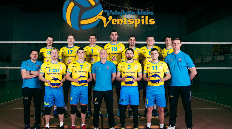 Čempioni izvirzās 2. vietā.
Foto: VK "Ventspils"