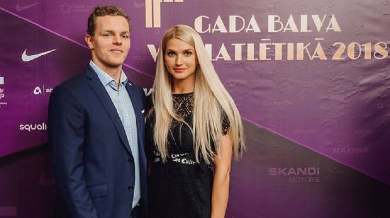 Zigismunds Sirmais un Līna Mūze. Foto: Guntis Bērziņš